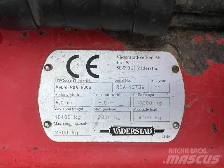 Väderstad RDA600S Mechanické secí stroje