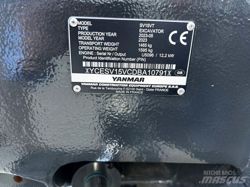 Yanmar SV15VT Midi rýpadla 7t - 12t