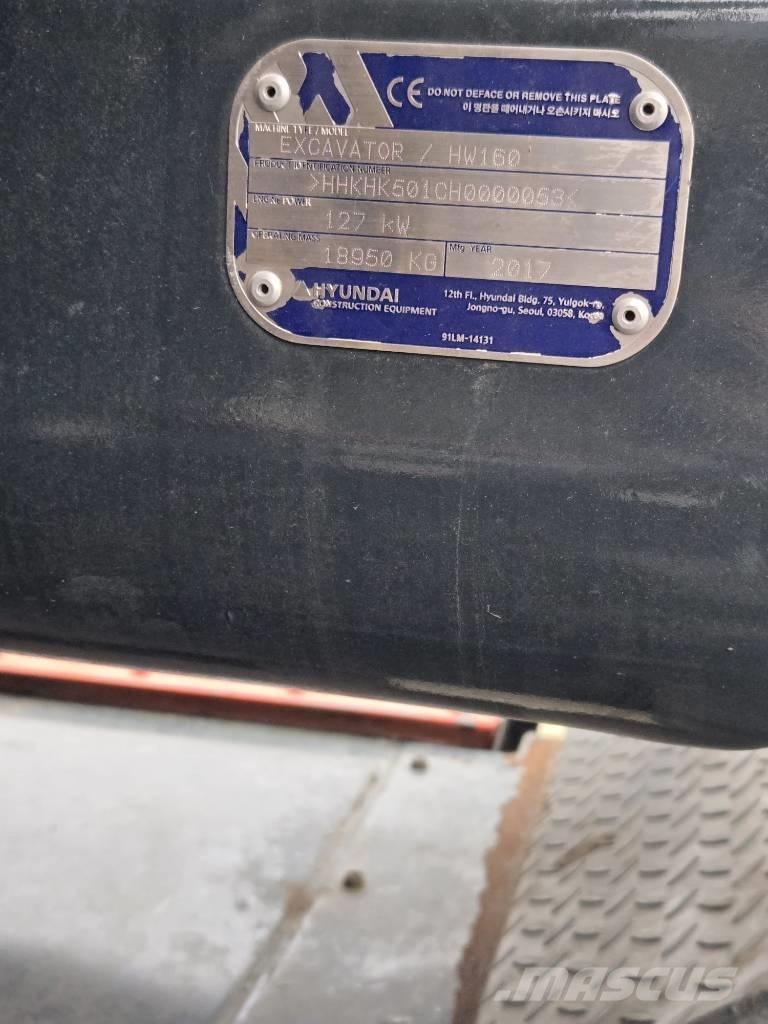 Hyundai HW 160 Kolová rýpadla