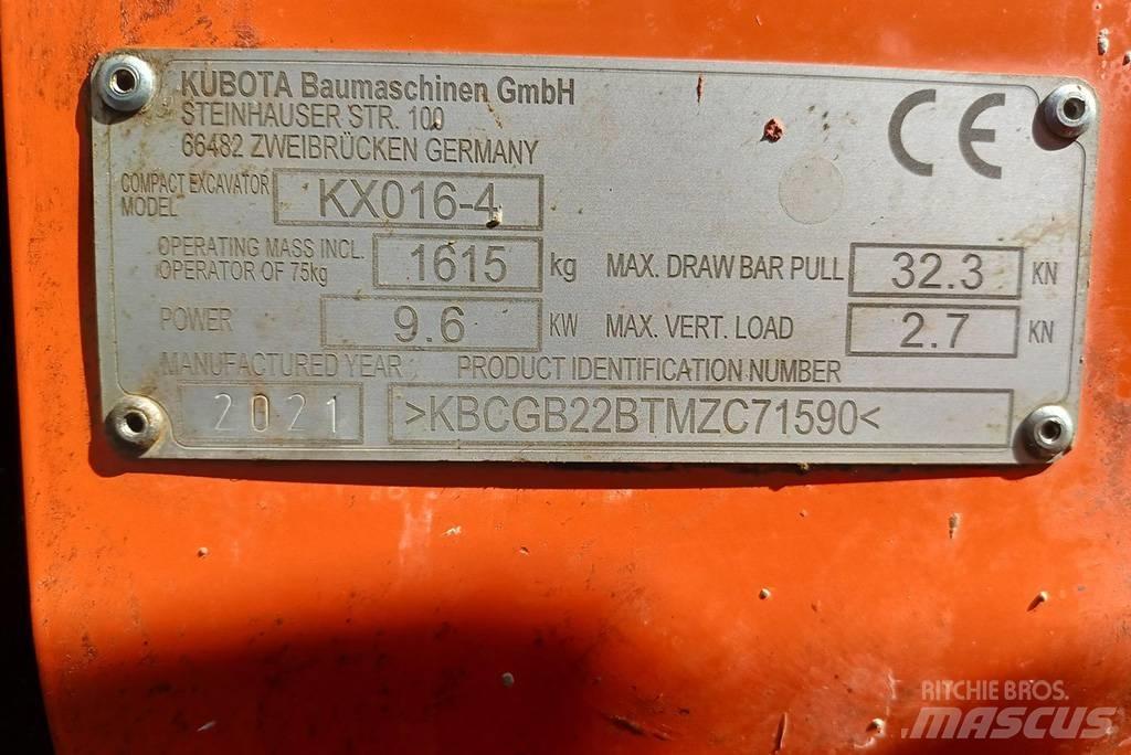 Kubota KX016-4G Mini rýpadla < 7t