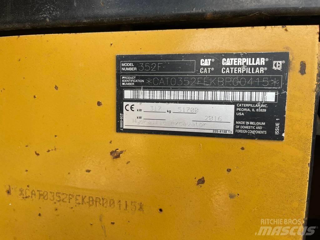 CAT 352FL Pásová rýpadla