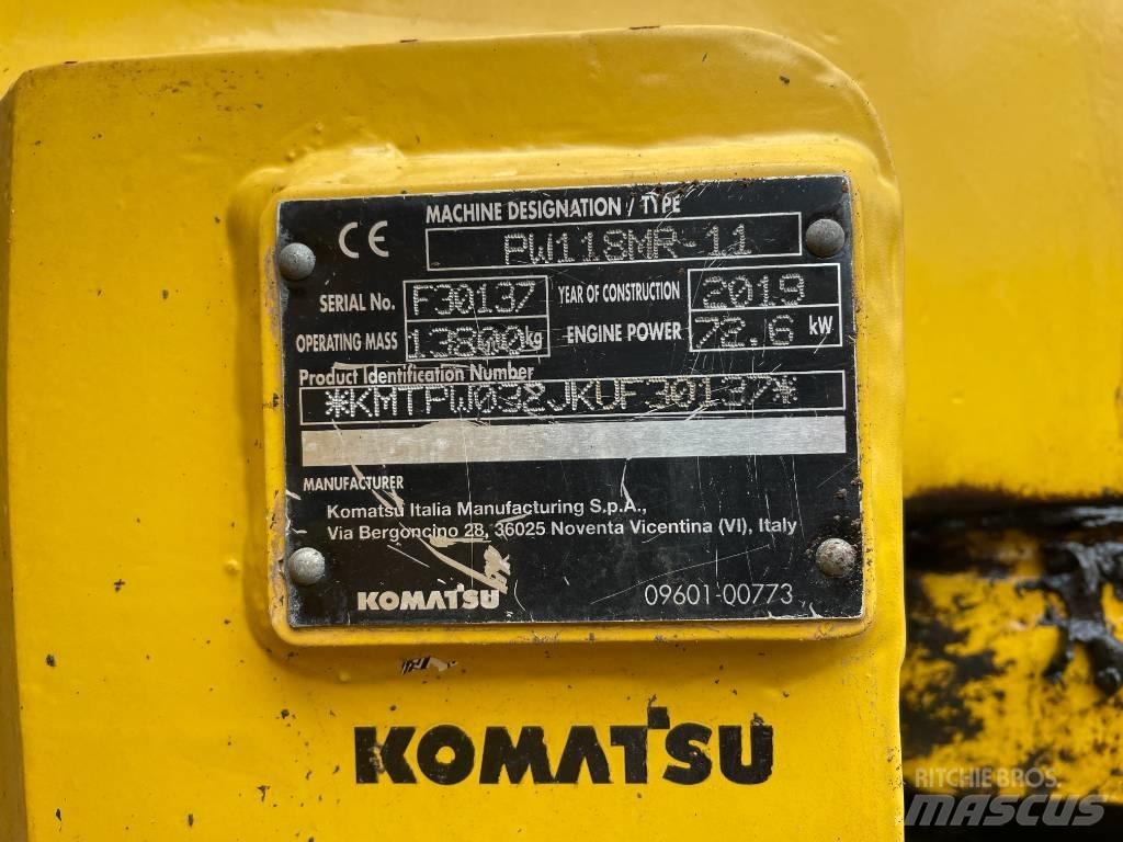 Komatsu PW 118 Kolová rýpadla