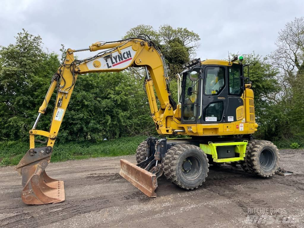 Komatsu PW 118 Kolová rýpadla