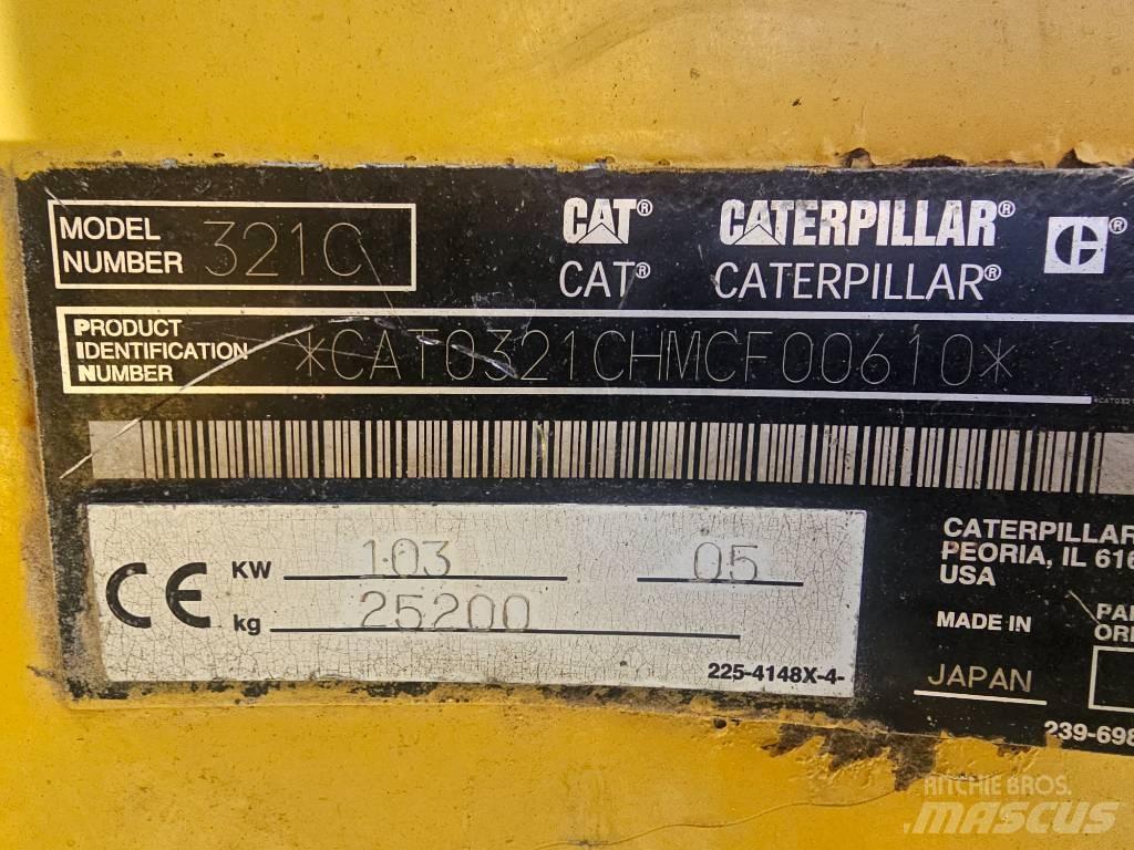 CAT 321C Pásová rýpadla