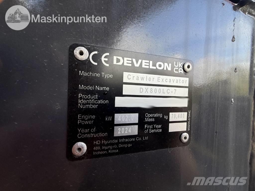 Develon 800 LC Pásová rýpadla