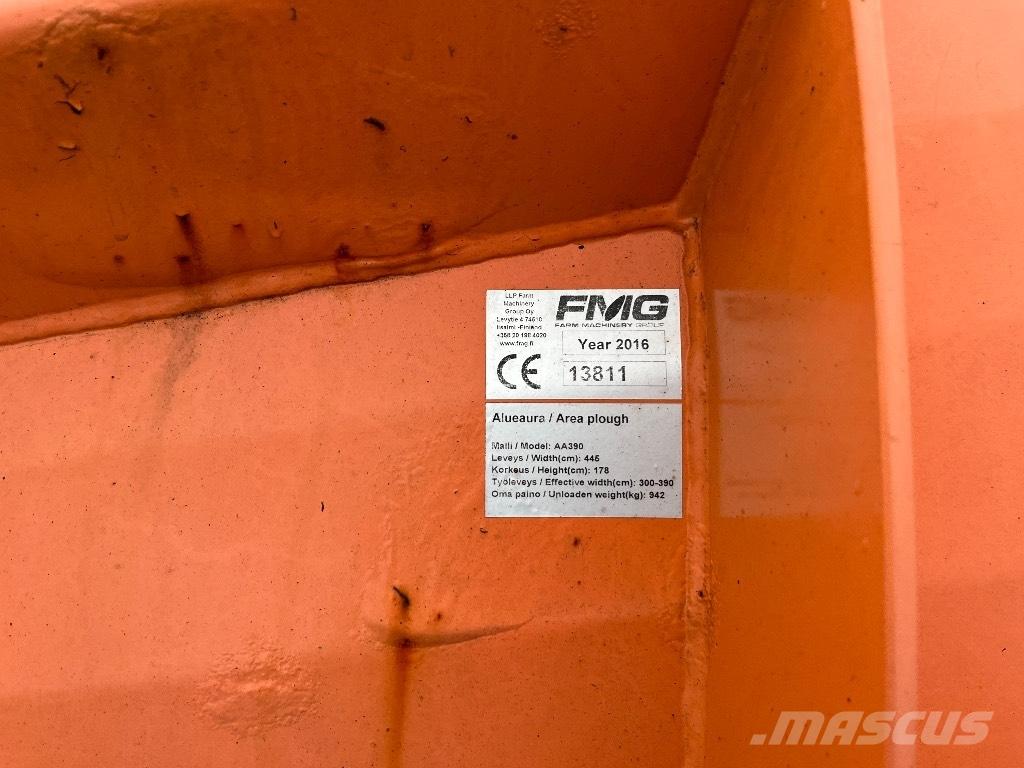 FMG 390 Sněžné pluhy, přední sněhové radlice