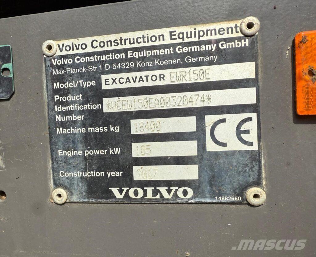 Volvo EWR150E Kolová rýpadla