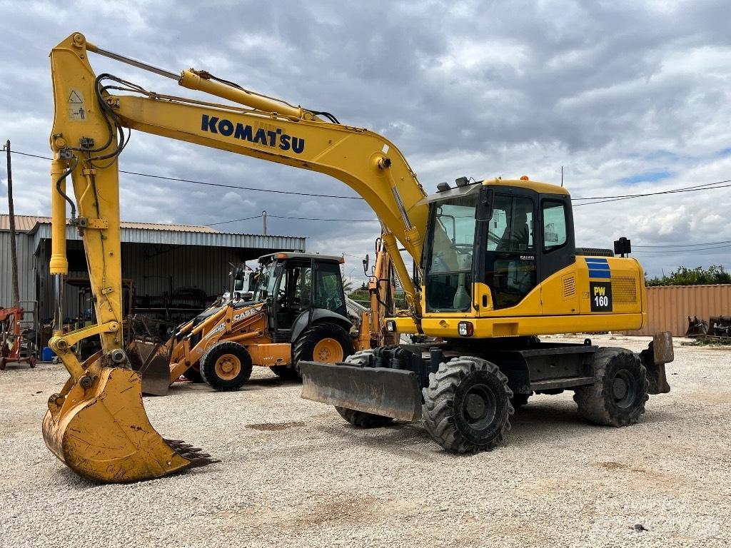Komatsu PW 160 Kolová rýpadla
