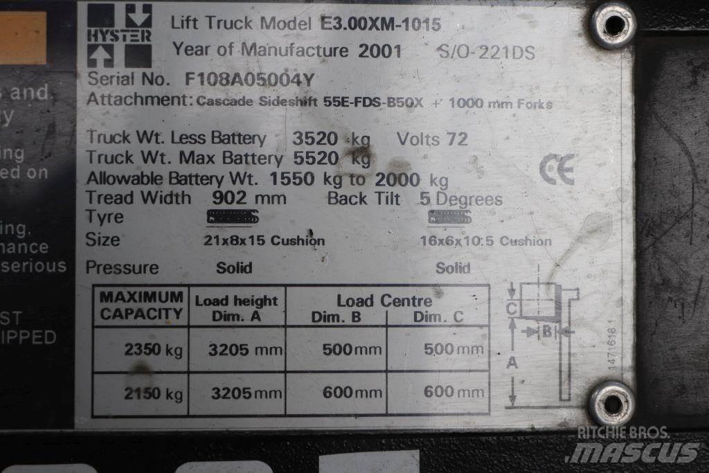 Hyster E3.00XM Akumulátorové vozíky
