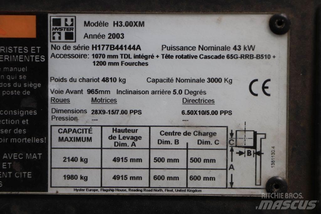 Hyster H3.00XM LPG vozíky