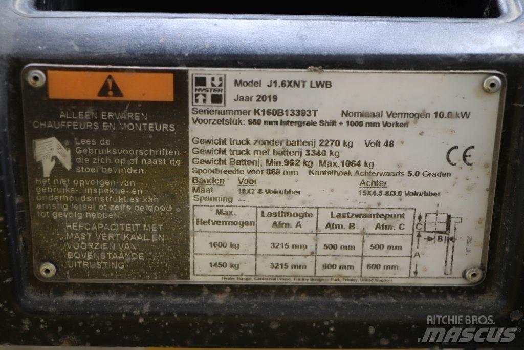 Hyster J1.6XNT Akumulátorové vozíky
