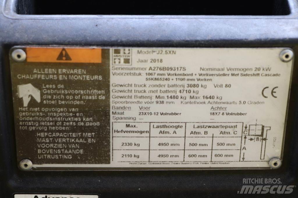Hyster J2.5XN Akumulátorové vozíky