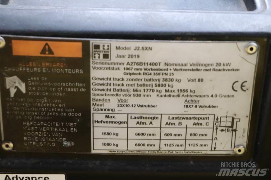 Hyster J2.5XN Akumulátorové vozíky