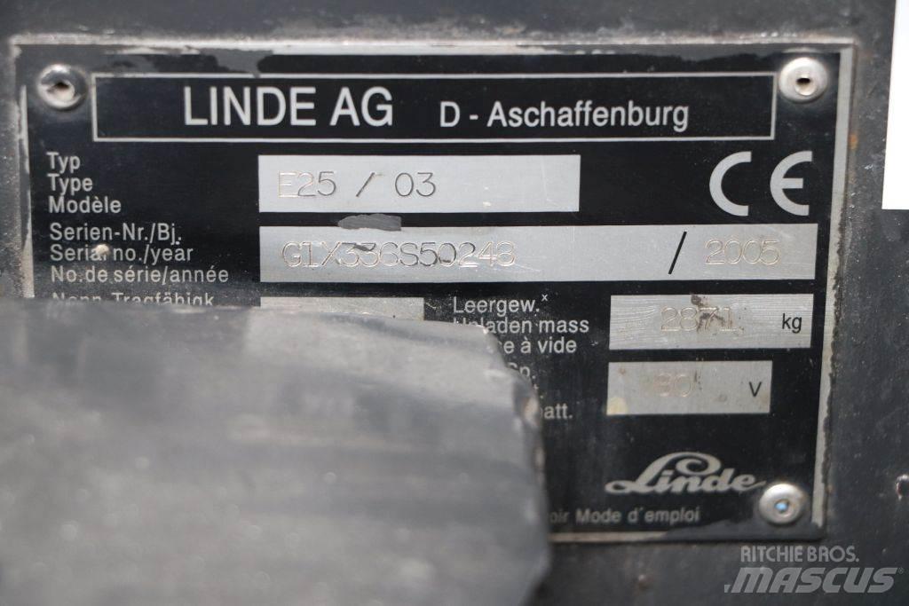 Linde E25S/03 Akumulátorové vozíky