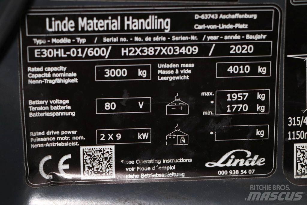 Linde E30HL-01/600 Akumulátorové vozíky