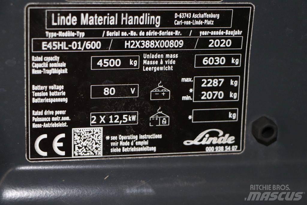 Linde E45HL-01/600 Akumulátorové vozíky