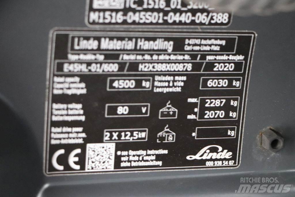 Linde E45HL-01/600 Akumulátorové vozíky
