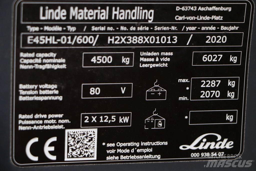 Linde E45HL-01/600 Akumulátorové vozíky