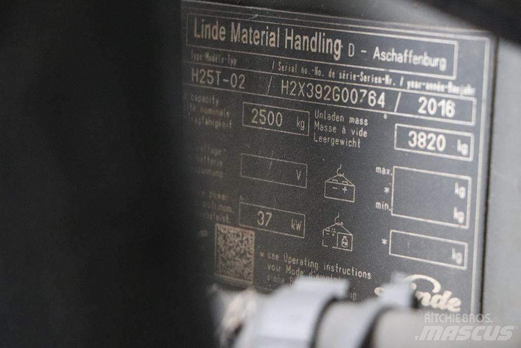 Linde H25T-02 LPG vozíky