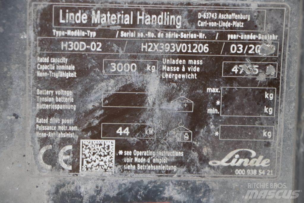 Linde H30D-02 Dieselové vozíky