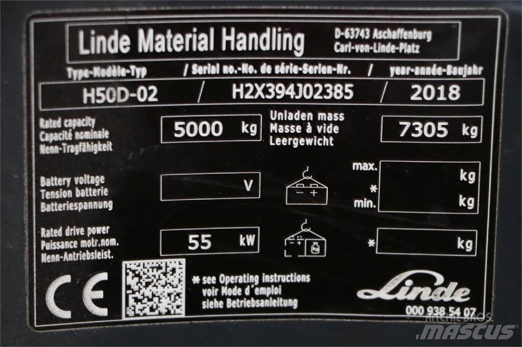 Linde H50D-02 Dieselové vozíky