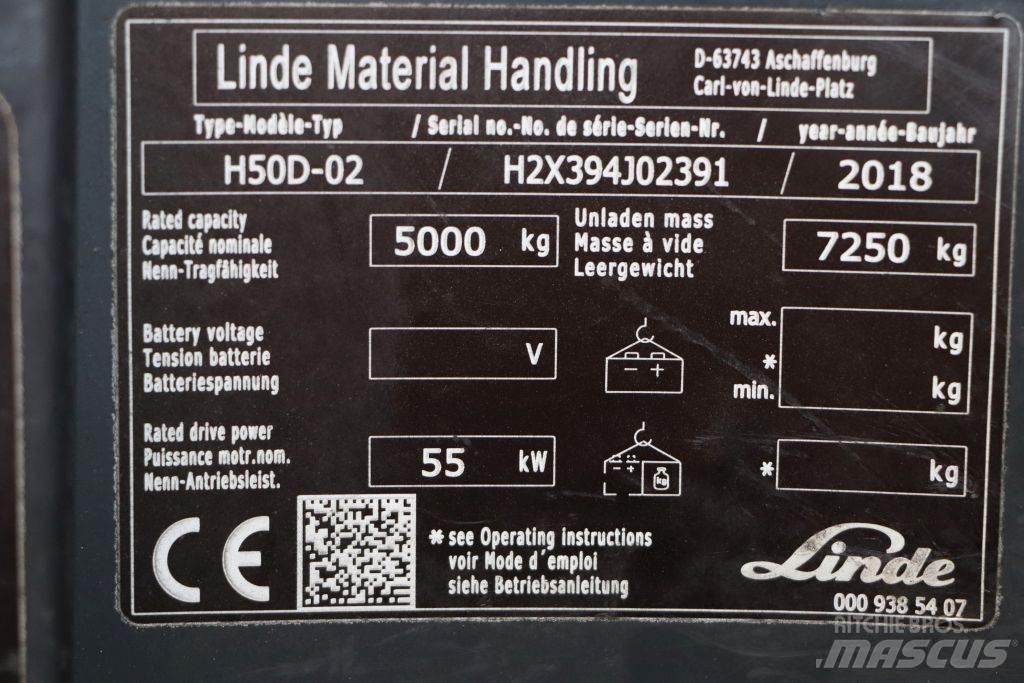 Linde H50D-02 Dieselové vozíky