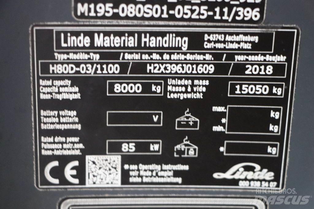Linde H80D-03/1100 Dieselové vozíky