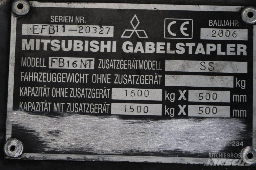 Mitsubishi FB16NT Akumulátorové vozíky