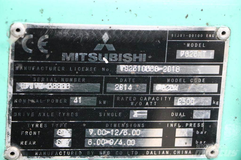 Mitsubishi FG25NT LPG vozíky