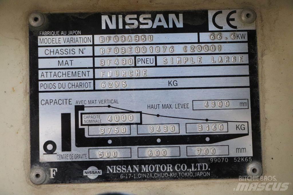 Nissan BF03A35U LPG vozíky