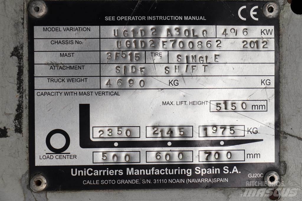 Nissan UG1D2A30LQ LPG vozíky