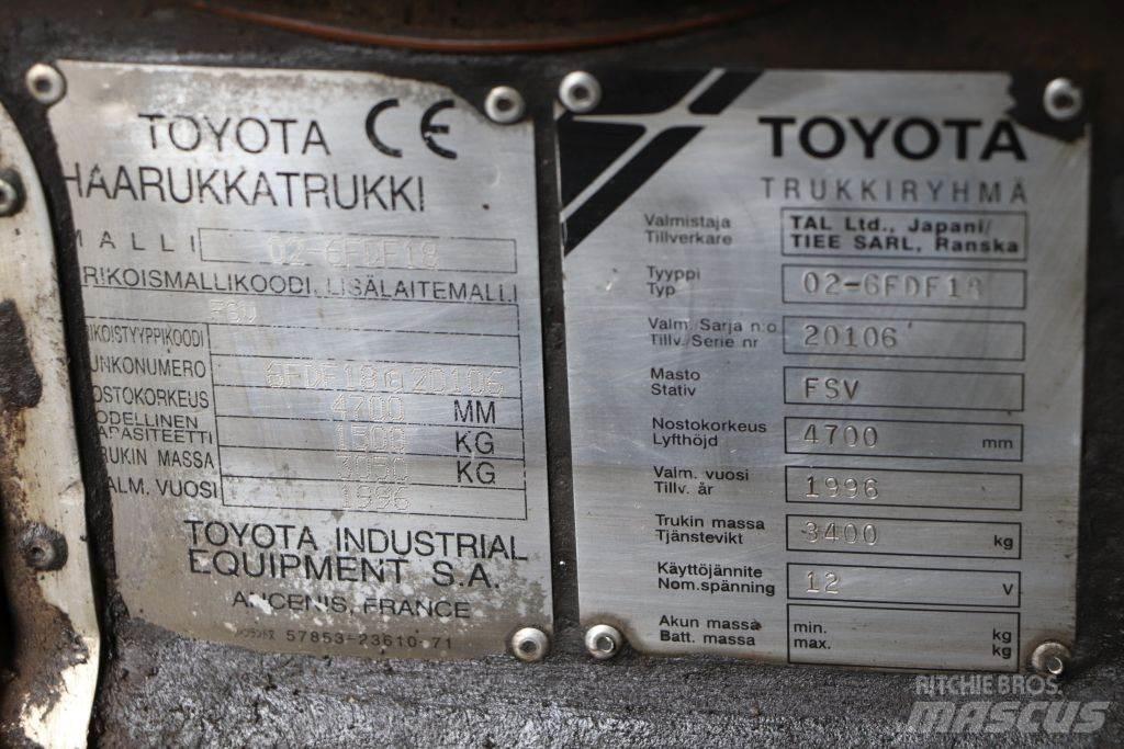 Toyota 02-6FDF18 Dieselové vozíky