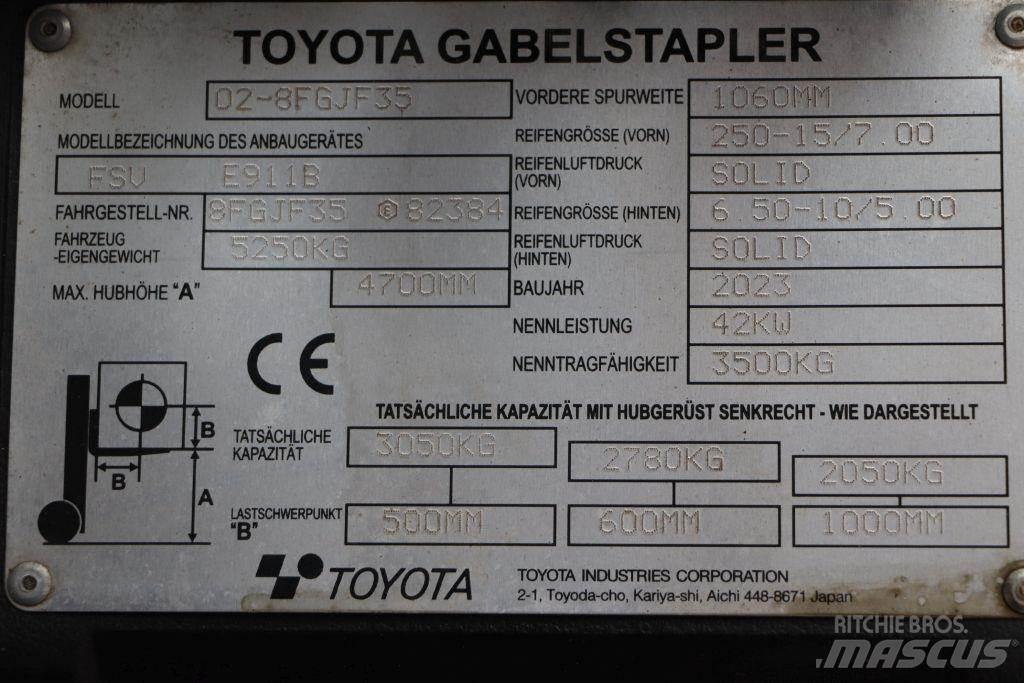 Toyota 02-8FGJF35 LPG vozíky