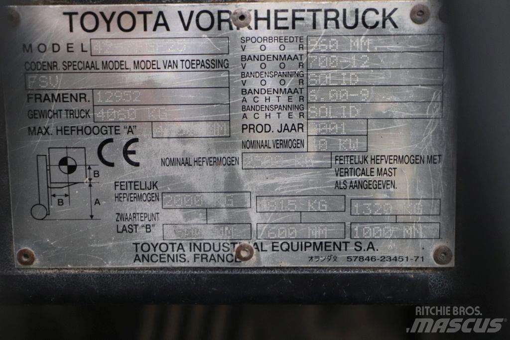 Toyota 42-7FGF25 LPG vozíky
