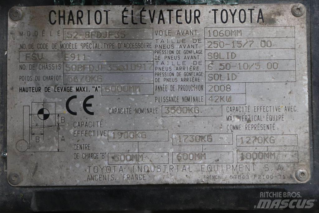 Toyota 52-8FDJF35 Dieselové vozíky