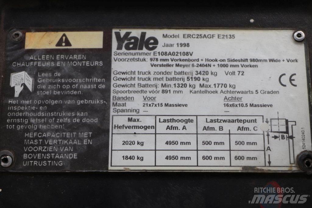 Yale ERC25AGF Akumulátorové vozíky