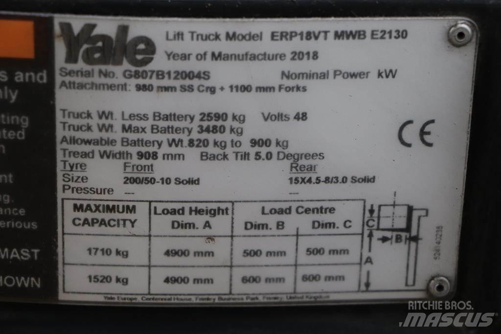 Yale ERP18VT Akumulátorové vozíky