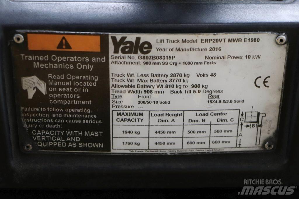 Yale ERP20VT Akumulátorové vozíky