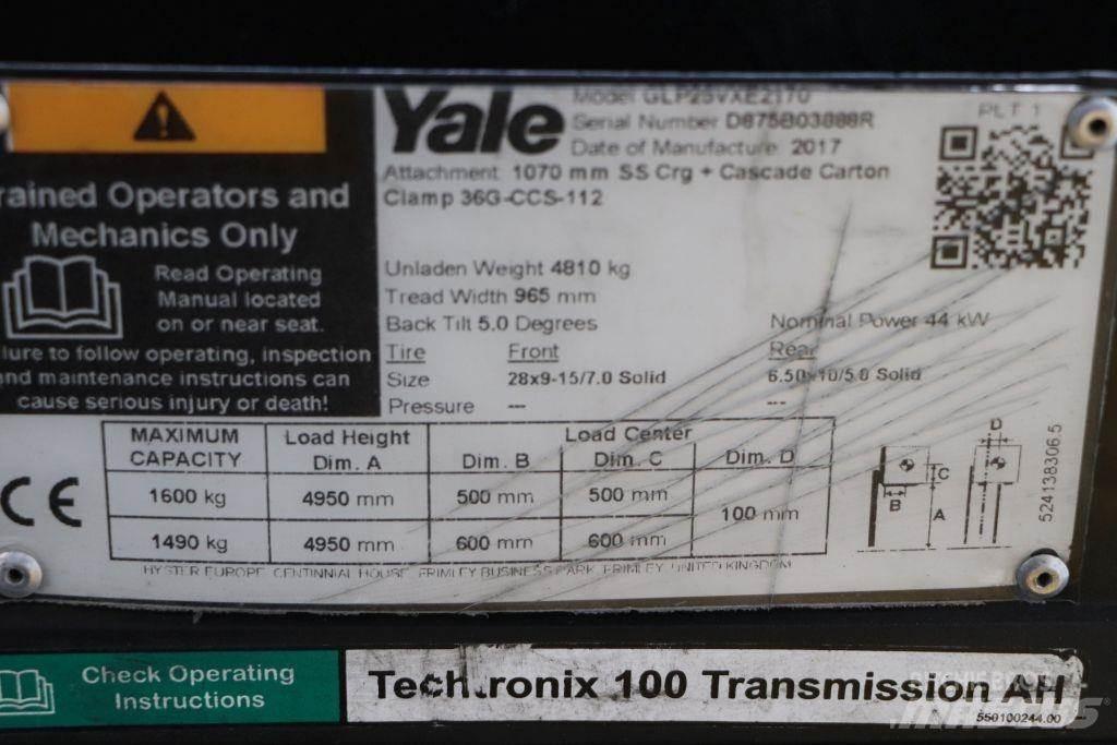 Yale GLP25VX LPG vozíky
