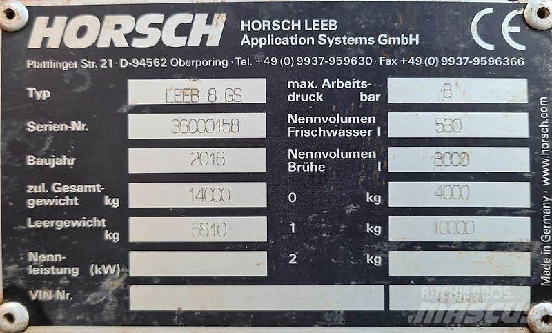 Horsch 8 GS Tažené postřikovače