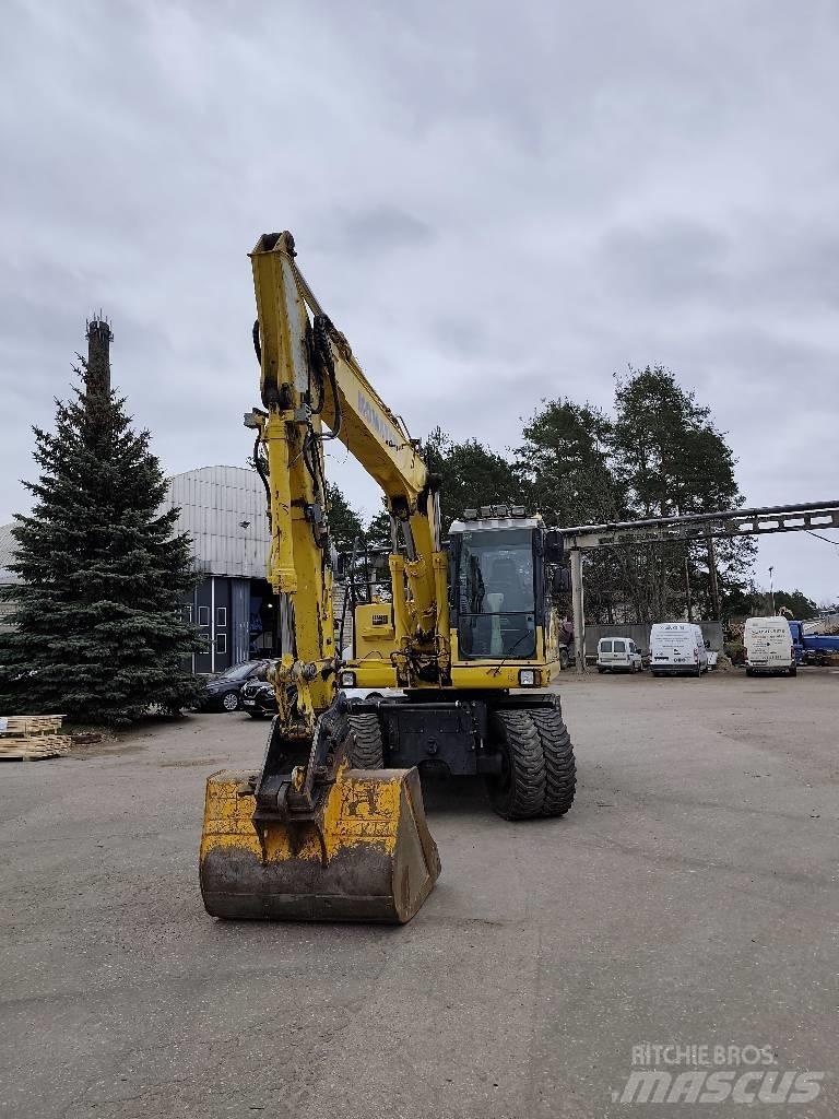 Komatsu PW 160-7E0 Kolová rýpadla