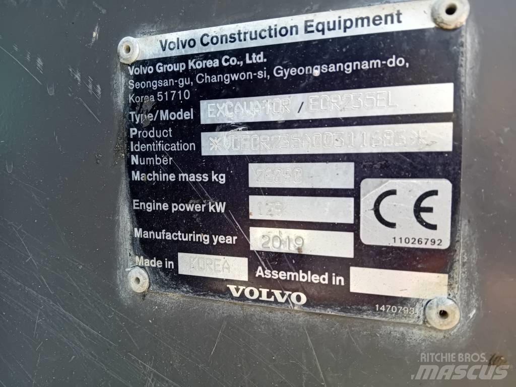 Volvo ECR 235 E Pásová rýpadla
