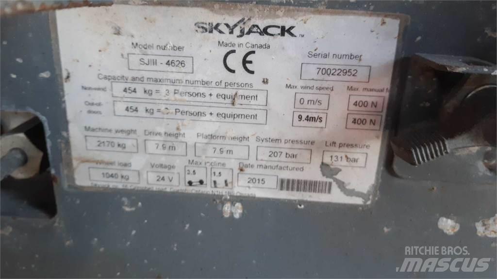SkyJack SJIII4626 Nůžková zvedací plošina