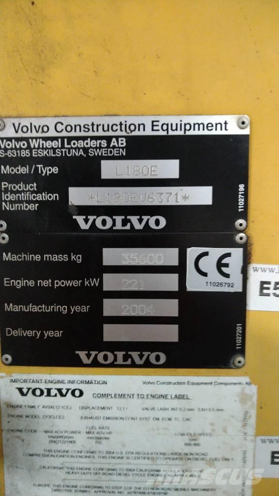 Volvo L 180 E HL Kolové nakladače