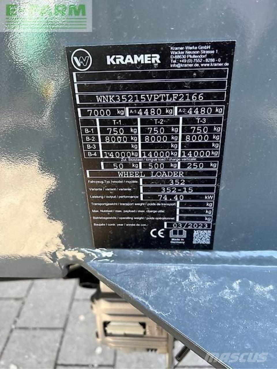 Kramer kl35.8t Teleskopické nakladače pro zemědělství