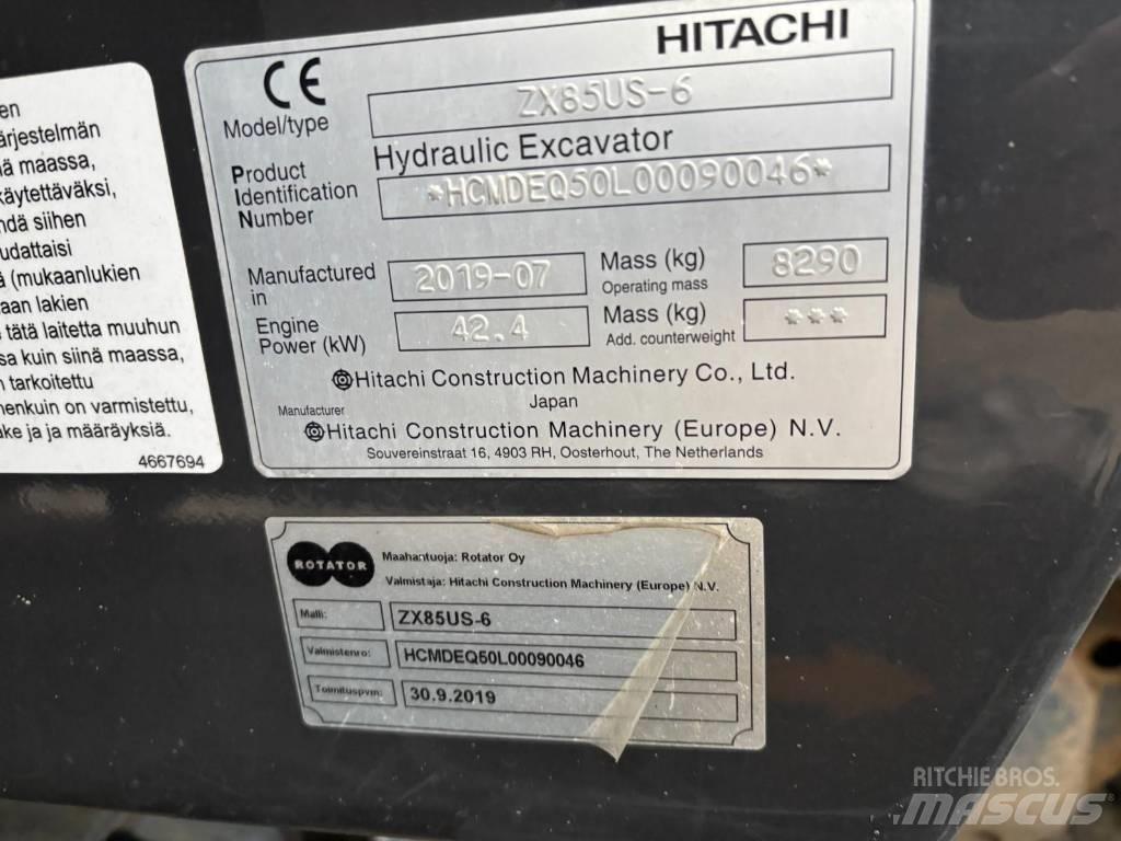 Hitachi ZX 85 US-6 Midi rýpadla 7t - 12t