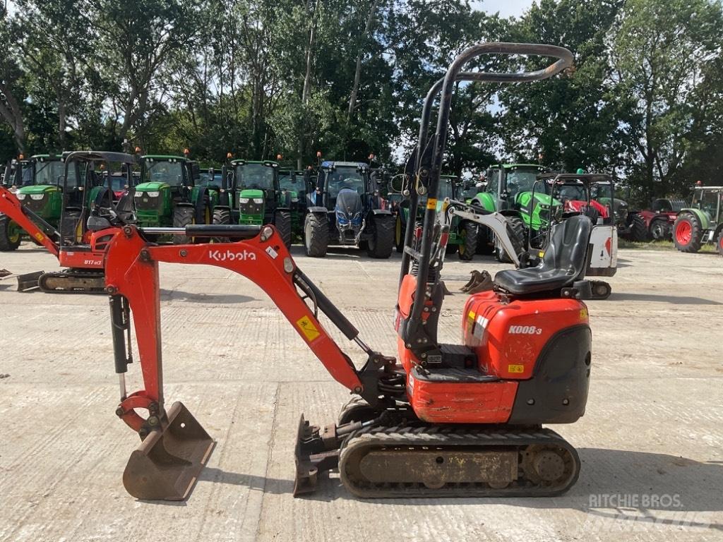 Kubota K 008-3 Mini rýpadla < 7t