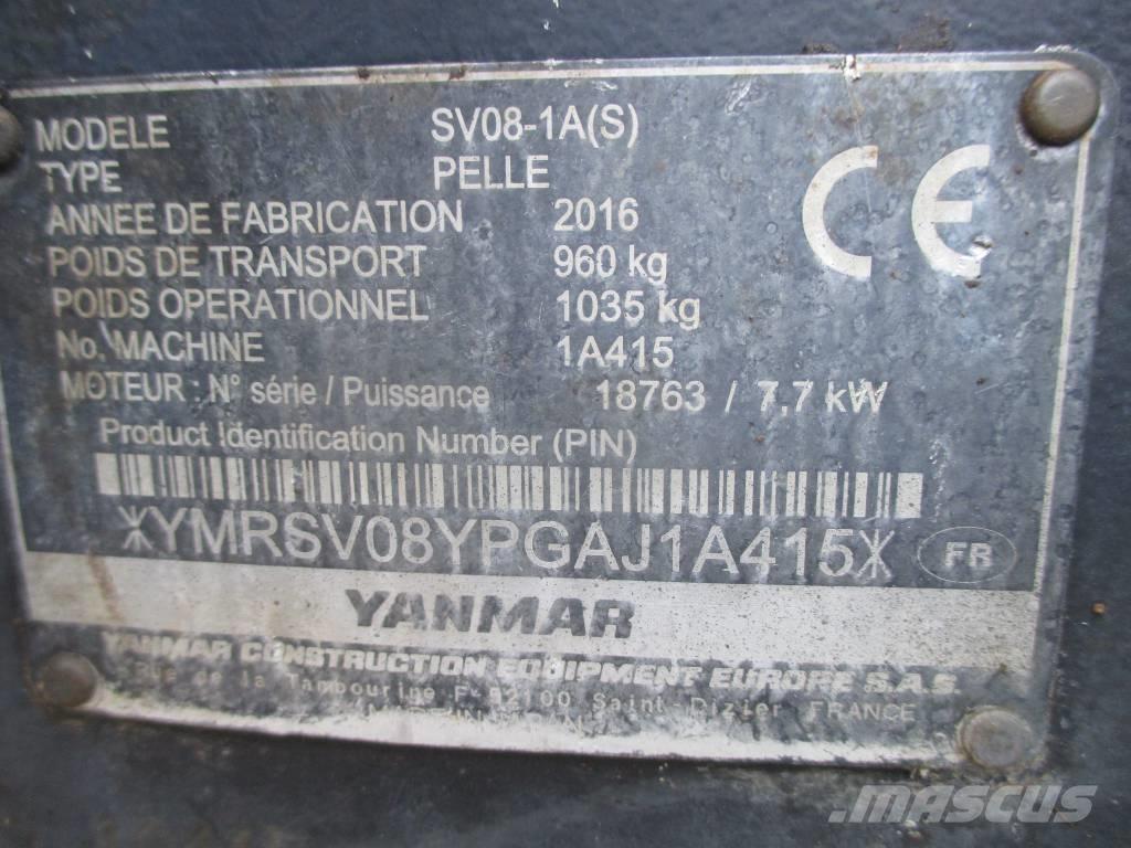 Yanmar SV 08-1 A Mini rýpadla < 7t