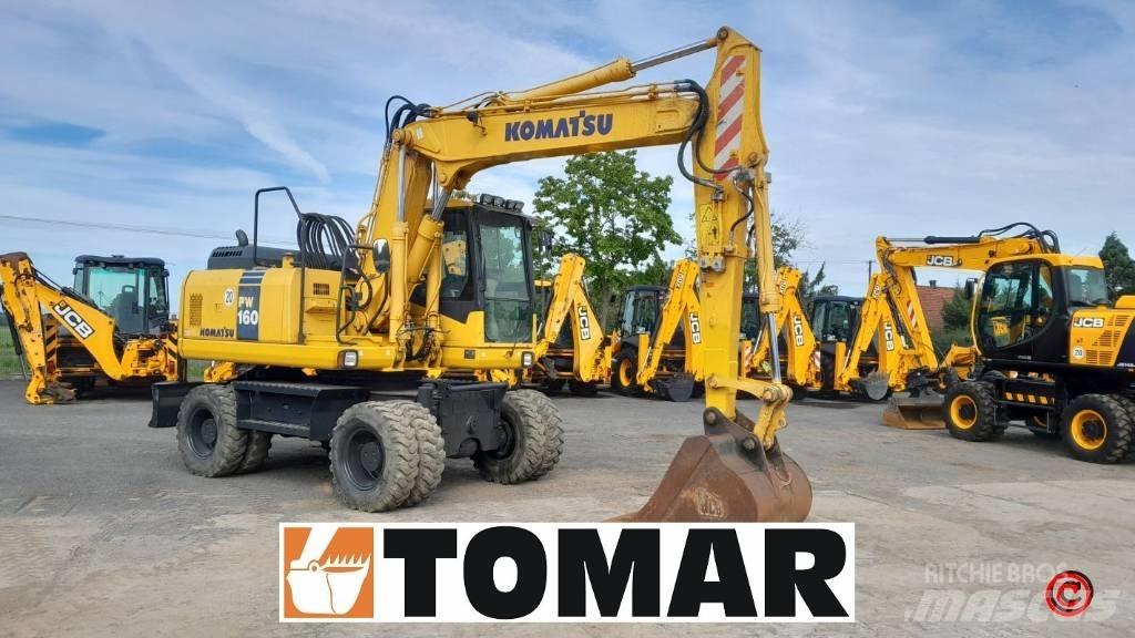 Komatsu PW 160-7 Kolová rýpadla