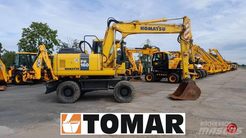 Komatsu PW 160-7 Kolová rýpadla